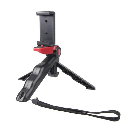 Portable Hand Grip / Mini Tripod Stand Steadicam Curve with Straight Clip for GoPro HERO 4 / 3 / 3+ / SJ4000 / SJ5000 / SJ6000 Sports DV / Digital Camera / iPhone , Galaxy and other Mobile Phone(Red) by buy2fix