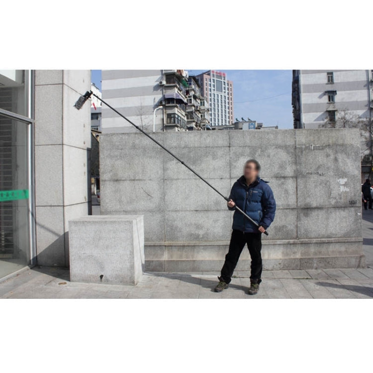 Aluminum Alloy Handheld Boom Pole Holder for SLR Camera / LED Light Microphone, Max Length: 173cm(Black) - by buy2fix | Online Shopping UK | buy2fix