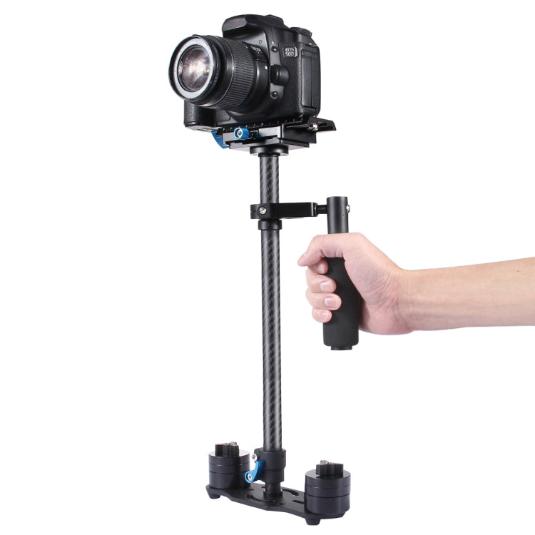 YELANGU 38.5-61cm Carbon Fiber Handheld Stabilizer for DSLR & DV Digital Video & Cameras, Capacity Range 0.5-3kg(Blue) by YELANGU