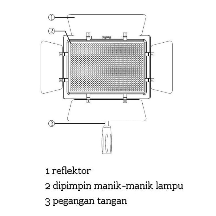 YONGNUO YN900 900pcs LED Illumination Dimming Studio 3200K-5500K Video Light - by YONGNUO | Online Shopping UK | buy2fix