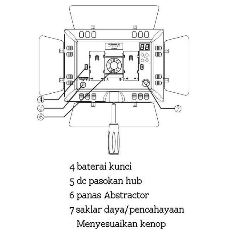 YONGNUO YN900 900pcs LED Illumination Dimming Studio 3200K-5500K Video Light - by YONGNUO | Online Shopping UK | buy2fix
