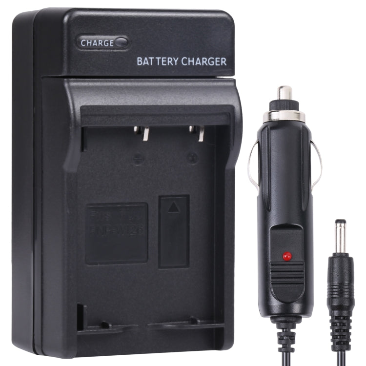 Digital Camera Battery Car Charger for FUJI FNP-W126(Black) - Battery Car Charger by buy2fix | Online Shopping UK | buy2fix