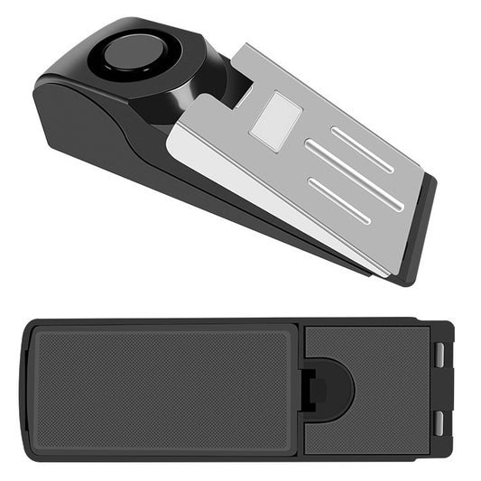 HH-MD001 Door Stop Wedge Alarm for Home and Travel(Black) by buy2fix