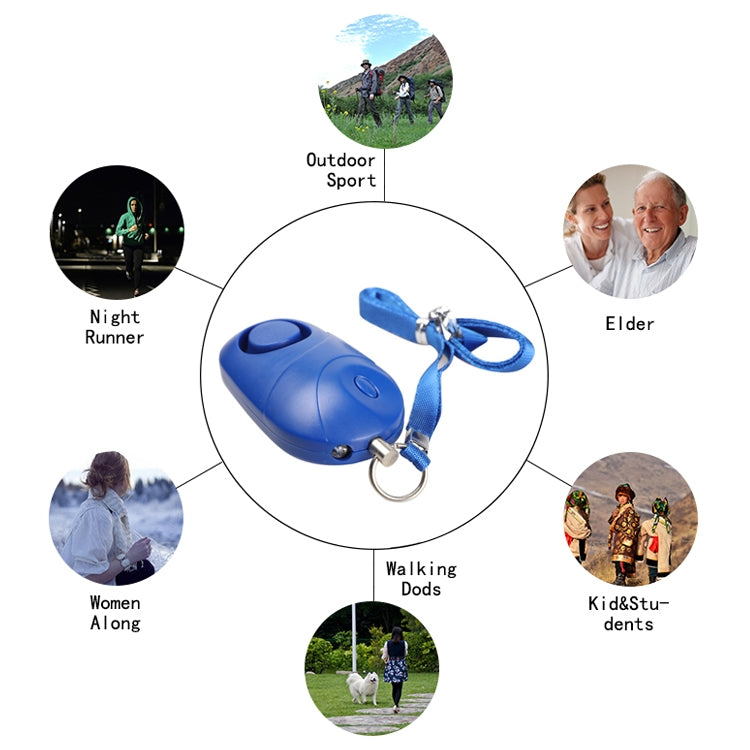 Personal Alarm Safety with Flashlight / Neck Strap(Blue) by buy2fix