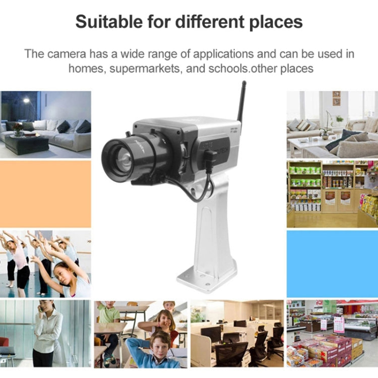 Fake Dummy Wireless Surveillance IR LED Security Camera with 45 Rotation(Silver) by buy2fix