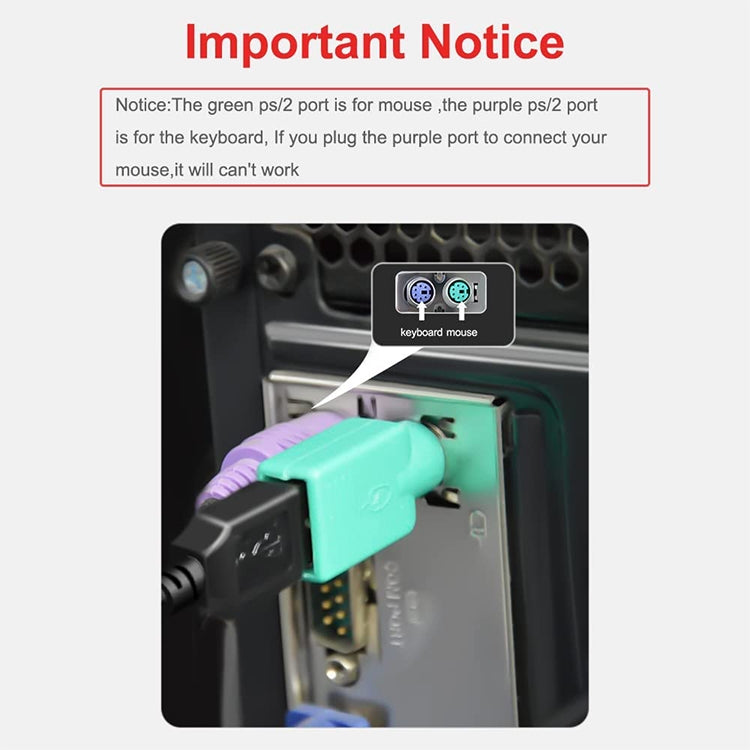 10 pcs USB Female to PS Male Convertor Plug by buy2fix