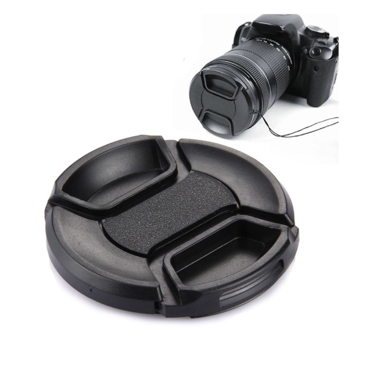 58mm Center Pinch Camera Lens Cap(Black) - Lens Cap by buy2fix | Online Shopping UK | buy2fix