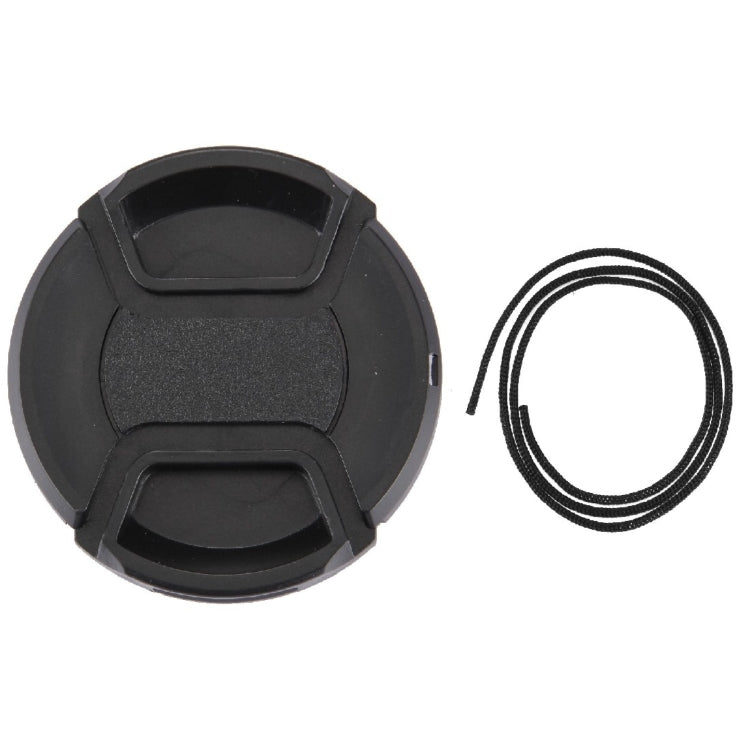 58mm Center Pinch Camera Lens Cap(Black) - Lens Cap by buy2fix | Online Shopping UK | buy2fix
