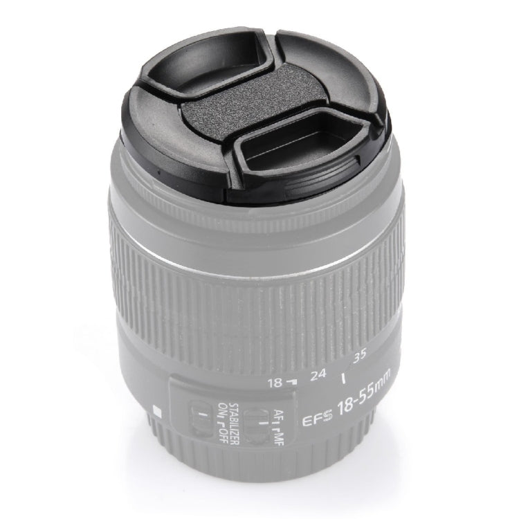 58mm Center Pinch Camera Lens Cap(Black) - Lens Cap by buy2fix | Online Shopping UK | buy2fix