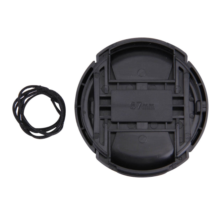 67mm Center Pinch Camera Lens Cap(Black) - Lens Cap by buy2fix | Online Shopping UK | buy2fix