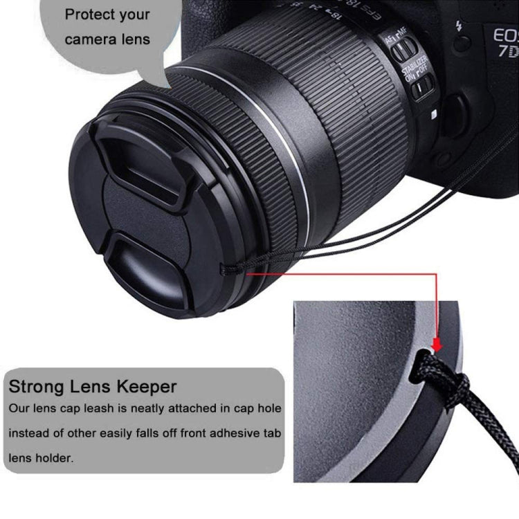 72mm Center Pinch Camera Lens Cap(Black) - Lens Cap by buy2fix | Online Shopping UK | buy2fix