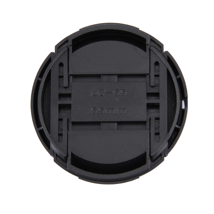 55mm Center Pinch Camera Lens Cap(Black) - Lens Cap by buy2fix | Online Shopping UK | buy2fix