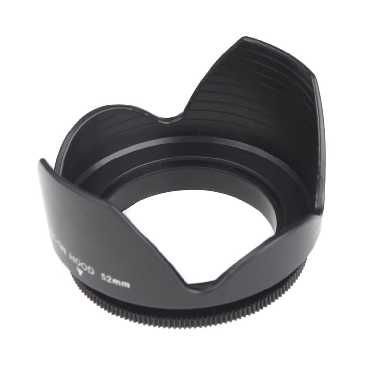 52mm Lens Hood for Cameras(Screw Mount)(Black) - Lens Hood by buy2fix | Online Shopping UK | buy2fix