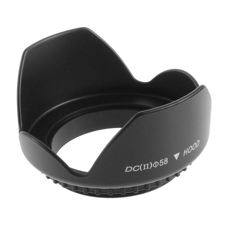 58mm Lens Hood for Cameras(Screw Mount)(Black) - Lens Hood by buy2fix | Online Shopping UK | buy2fix
