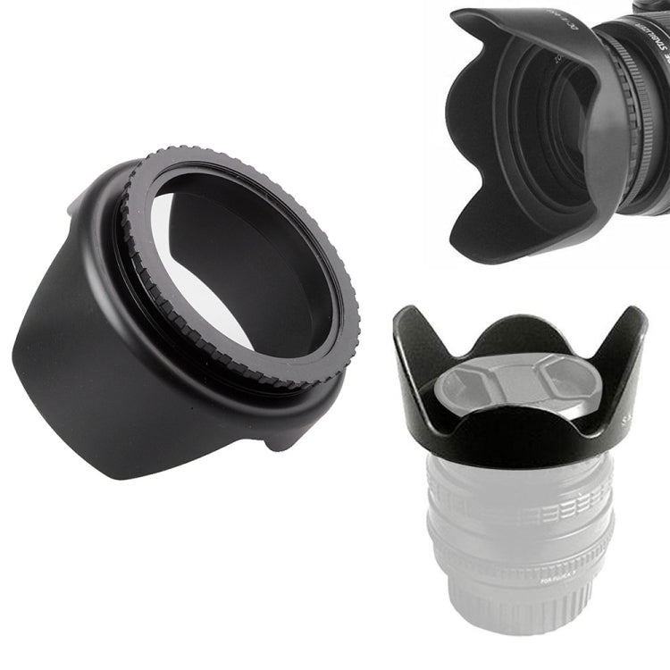 58mm Lens Hood for Cameras(Screw Mount)(Black) - Lens Hood by buy2fix | Online Shopping UK | buy2fix