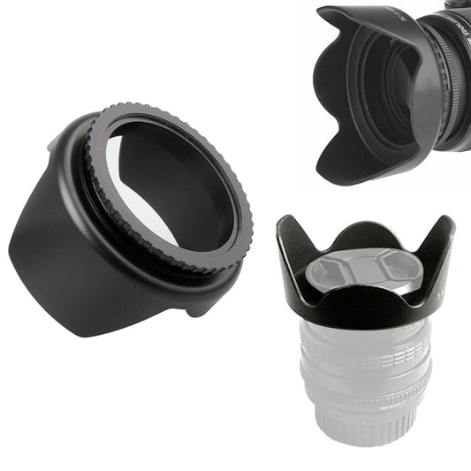58mm Lens Hood for Cameras(Screw Mount)(Black) by buy2fix