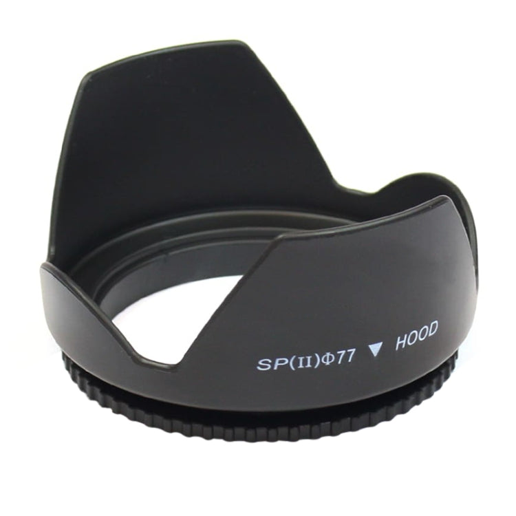 77mm Lens Hood for Cameras(Screw Mount)(Black) - Lens Hood by buy2fix | Online Shopping UK | buy2fix