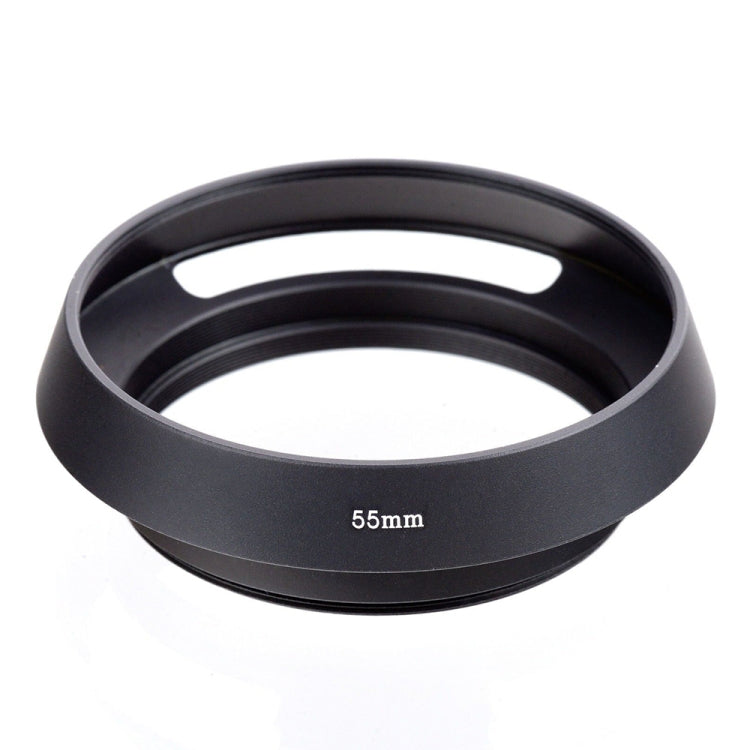 Metal Vented Lens Hood for All Leica Lens with 55mm Filter Thread(Black) - Lens Hood by buy2fix | Online Shopping UK | buy2fix