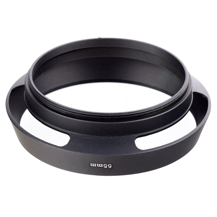 Metal Vented Lens Hood for All Leica Lens with 55mm Filter Thread(Black) - Lens Hood by buy2fix | Online Shopping UK | buy2fix