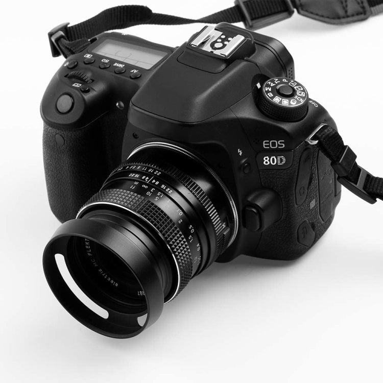 Metal Vented Lens Hood for All Leica Lens with 55mm Filter Thread(Black) - Lens Hood by buy2fix | Online Shopping UK | buy2fix