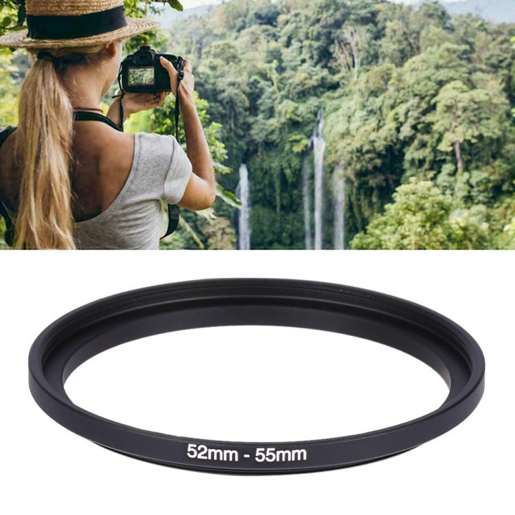 52mm-55mm Lens Stepping Ring(Black) - Stepping Ring by buy2fix | Online Shopping UK | buy2fix