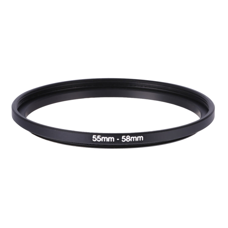 55mm-58mm Lens Stepping Ring(Black) - Stepping Ring by buy2fix | Online Shopping UK | buy2fix