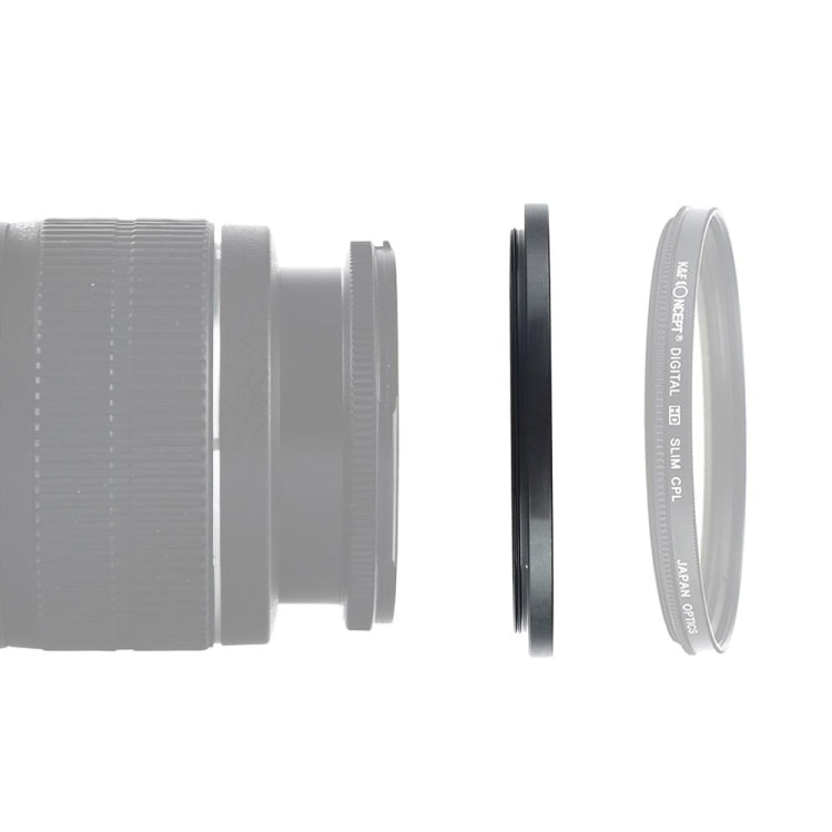 55mm-58mm Lens Stepping Ring(Black) - Stepping Ring by buy2fix | Online Shopping UK | buy2fix