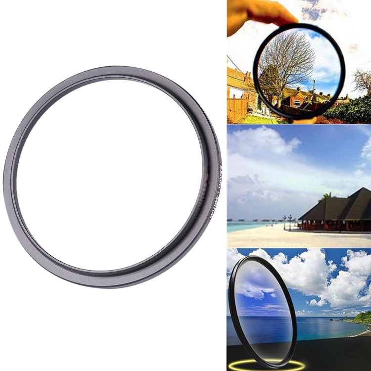 55mm-58mm Lens Stepping Ring(Black) - Stepping Ring by buy2fix | Online Shopping UK | buy2fix