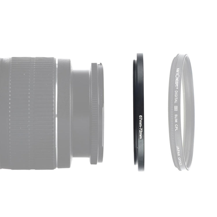67mm-72mm Lens Stepping Ring(Black) - Stepping Ring by buy2fix | Online Shopping UK | buy2fix