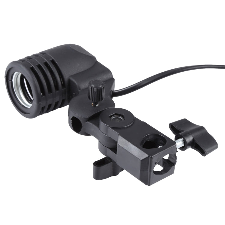 E27 AC Socket Studio Light Mount Stand Umbrella Holder(Black) - Stand Bracket by buy2fix | Online Shopping UK | buy2fix