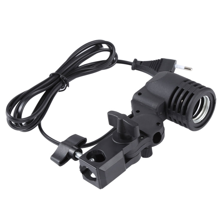 E27 AC Socket Studio Light Mount Stand Umbrella Holder(Black) - Stand Bracket by buy2fix | Online Shopping UK | buy2fix