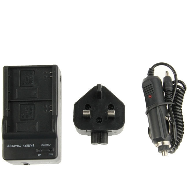 3 in 1 Digital Camera Dual Battery Car Charger for GoPro HERO3+ / 3 AHDBT-201 / AHDBT-301 by buy2fix