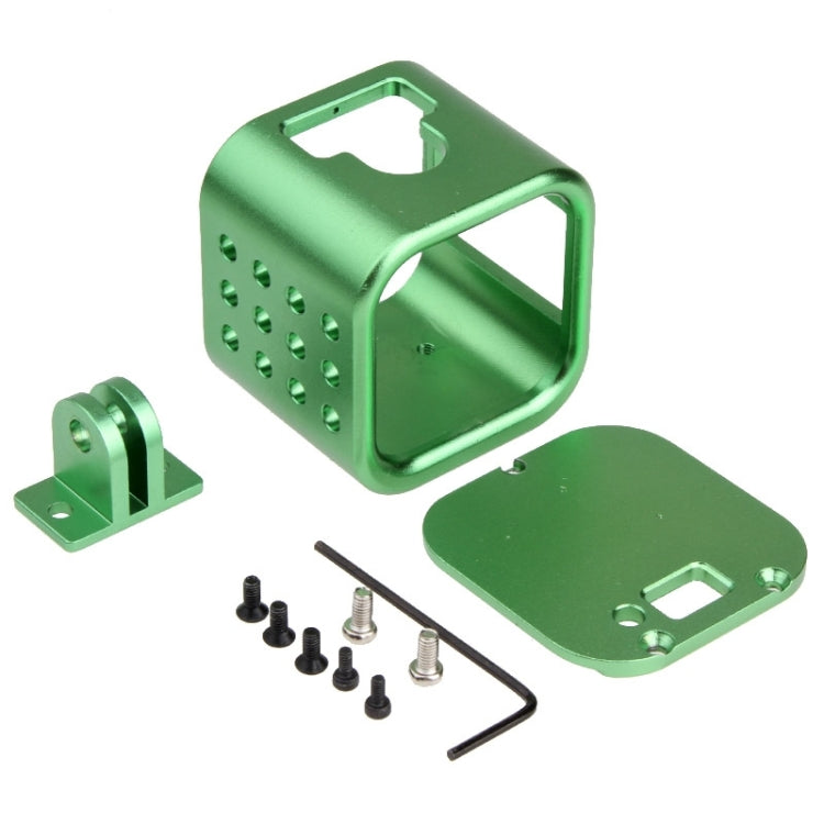Housing Shell CNC Aluminum Alloy Protective Cage with Insurance Back Cover for GoPro HERO5 Session /HERO4 Session /HERO Session(Green) by buy2fix