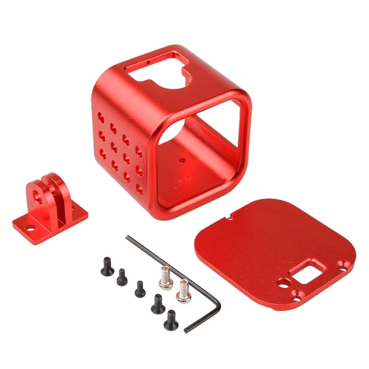 Housing Shell CNC Aluminum Alloy Protective Cage with Insurance Back Cover for GoPro HERO5 Session /HERO4 Session /HERO Session(Red) by buy2fix
