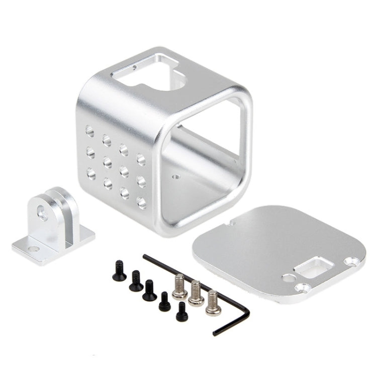Housing Shell CNC Aluminum Alloy Protective Cage with Insurance Back Cover for GoPro HERO5 Session /HERO4 Session /HERO Session(Silver) by buy2fix