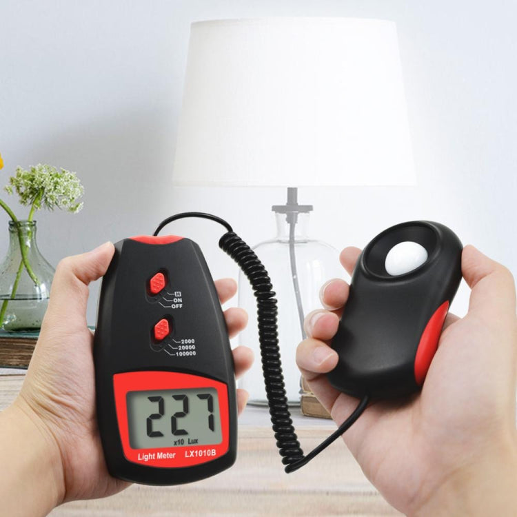 Digital Light Meter, Measuring Range: 1-100000 Lux(Red) - Light & Sound Meter by buy2fix | Online Shopping UK | buy2fix