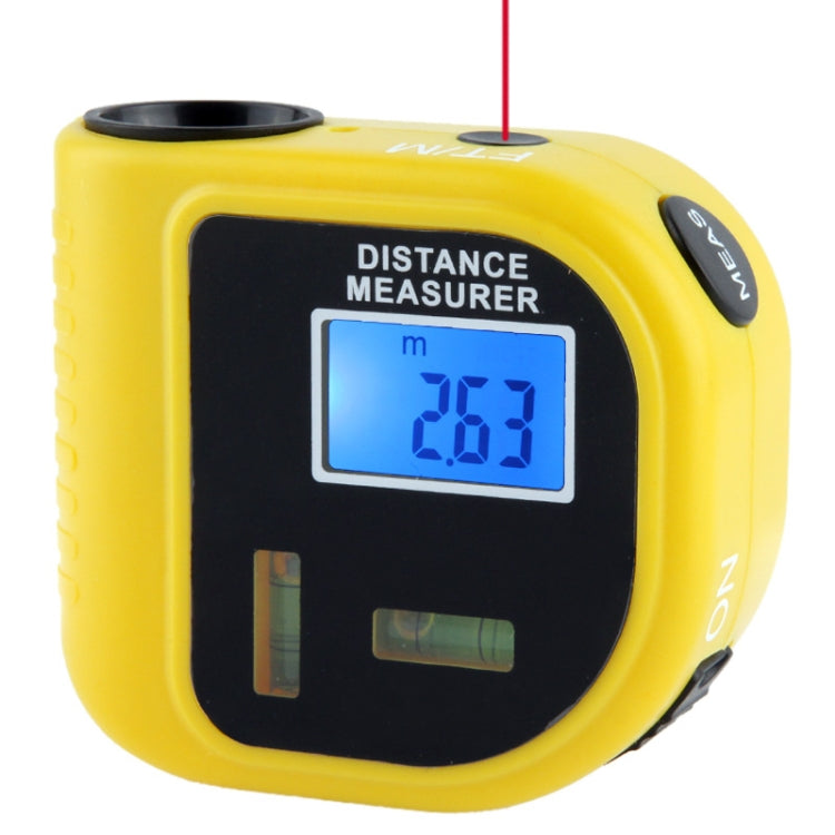 CP-3010 Ultrasonic Distance Measurer with Laser Pointer, Range: 0.5-18m(Yellow) - Laser Rangefinder by buy2fix | Online Shopping UK | buy2fix