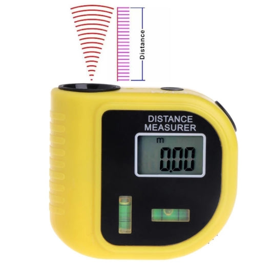 CP-3010 Ultrasonic Distance Measurer with Laser Pointer, Range: 0.5-18m(Yellow) - Laser Rangefinder by buy2fix | Online Shopping UK | buy2fix