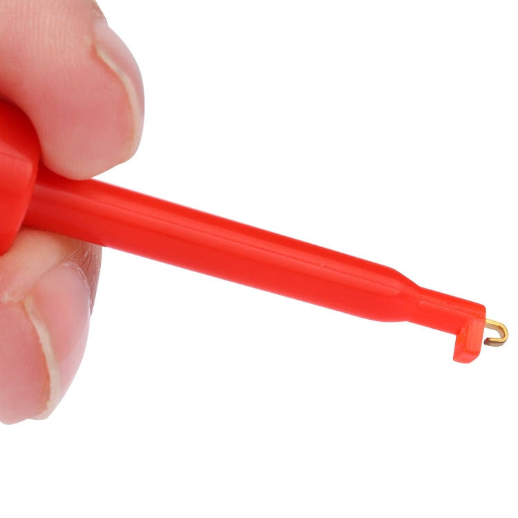 1 Pair 56mm Black and Red Hook Type Test Probe Clip (Large Size) - Other Tester Tool by buy2fix | Online Shopping UK | buy2fix