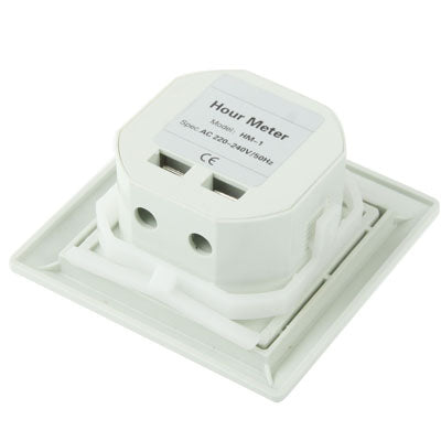HM-1 AC Hour Meter, Time Setting Range: 0-99,999.99 Hours(White) - Other Tester Tool by buy2fix | Online Shopping UK | buy2fix