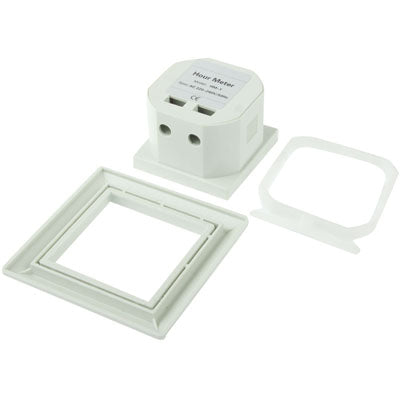 HM-1 AC Hour Meter, Time Setting Range: 0-99,999.99 Hours(White) - Other Tester Tool by buy2fix | Online Shopping UK | buy2fix