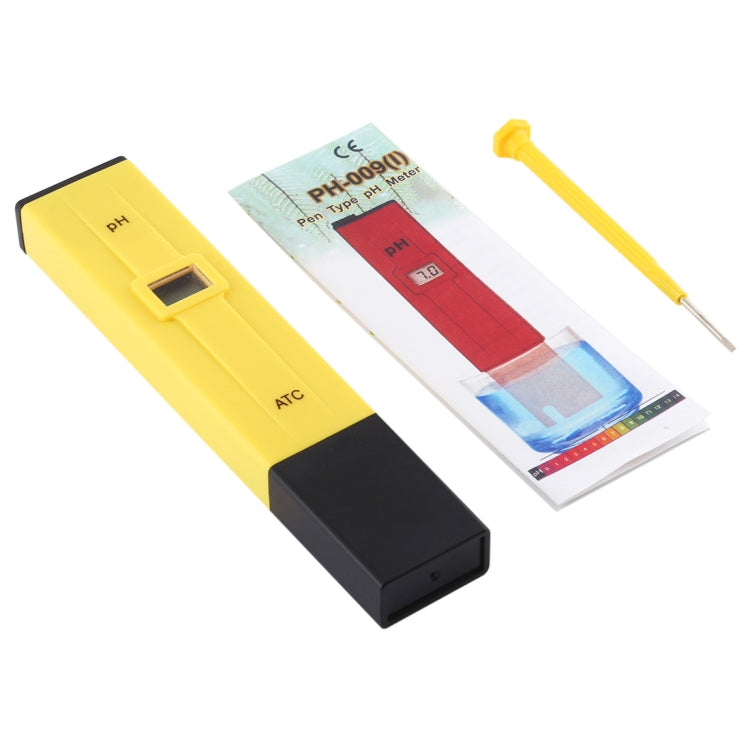 Pocket-sized PH Meter with ATC(Yellow) - PH & Moisture Meter by buy2fix | Online Shopping UK | buy2fix