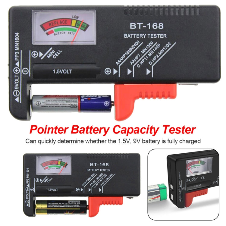 Universal Battery Tester for 1.5V AAA, AA and 9V 6F22 Batteries - Battery & Resistance Tester by buy2fix | Online Shopping UK | buy2fix