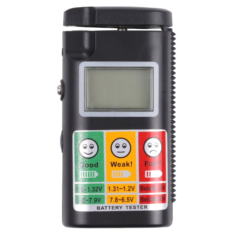 Digital LCD Screen Battery Tester for R20S / R14S / R6S / R03 / R1 / Button / 6F22(Black) - Battery & Resistance Tester by buy2fix | Online Shopping UK | buy2fix
