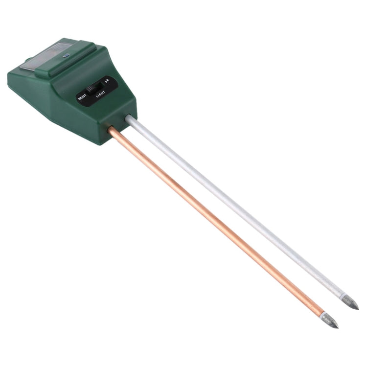 3 in 1 Plant Flowers Soil Meter (PH + Moisture + Light)(Green) - PH & Moisture Meter by buy2fix | Online Shopping UK | buy2fix
