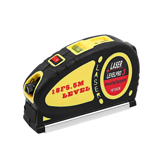 Laser Level with Tape Measure Pro (550cm), LV-05(Yellow) - Laser Rangefinder by buy2fix | Online Shopping UK | buy2fix