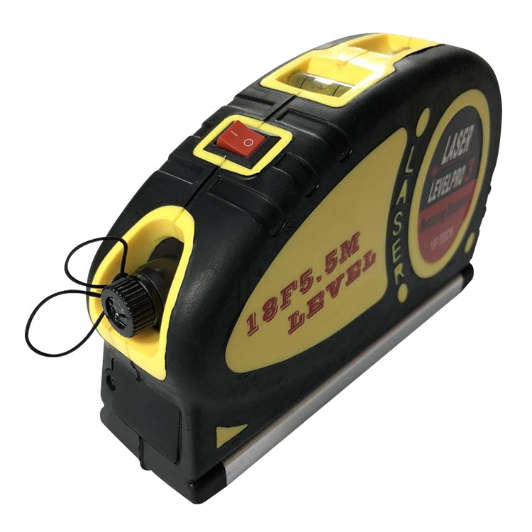 Laser Level with Tape Measure Pro (550cm), LV-05(Yellow) - Laser Rangefinder by buy2fix | Online Shopping UK | buy2fix