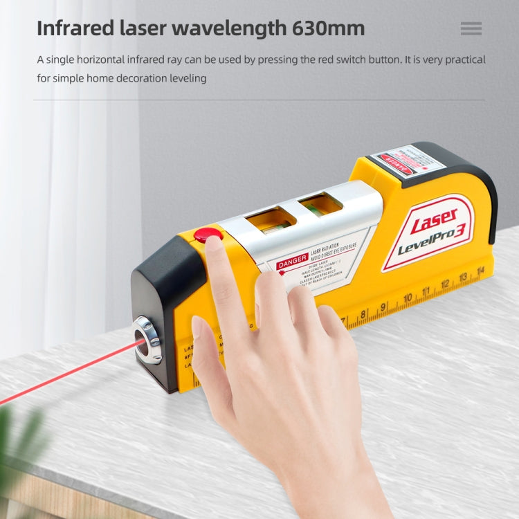 Laser Level with Tape Measure Pro 3 (250cm) - Laser Rangefinder by buy2fix | Online Shopping UK | buy2fix