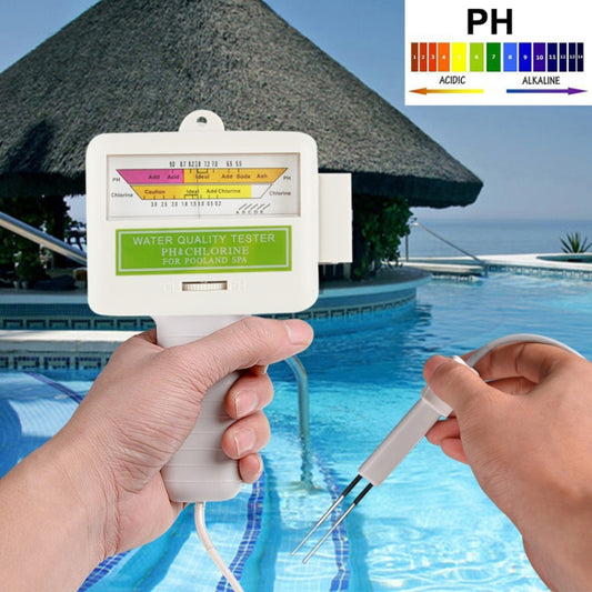 Home Swimming Pool Water PH / CL2 Tester, Cable length: 1.2m - PH & Moisture Meter by buy2fix | Online Shopping UK | buy2fix