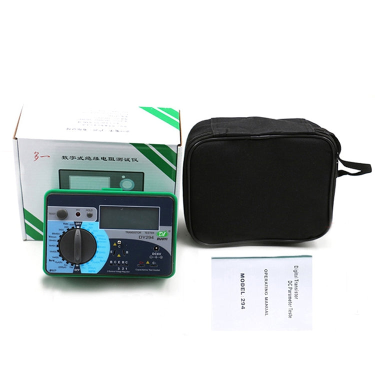 DY294 Professional 2.7 inch LCD Digital Transistor Parameter Tester Meter (4*AA) - Battery & Resistance Tester by buy2fix | Online Shopping UK | buy2fix